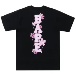 Bape Sakura Photo Ape Head Tee Black (SS22)|Plus Outlet