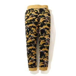Bape Shark 1st Camo Sweat Pants Yellow (FW20)|Plus Sale