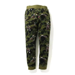 Bape Shark 1st Camo Sweat Pants Green (FW20)|Plus Best
