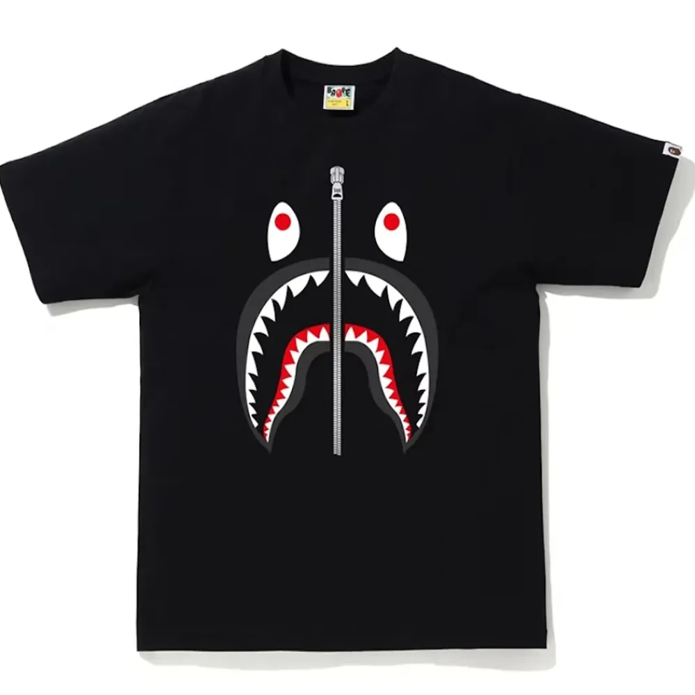 Bape Shark Tee Black/Black|Plus Clearance