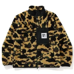 Bape 1st Camo Boa Jacket Yellow|Plus Fashion