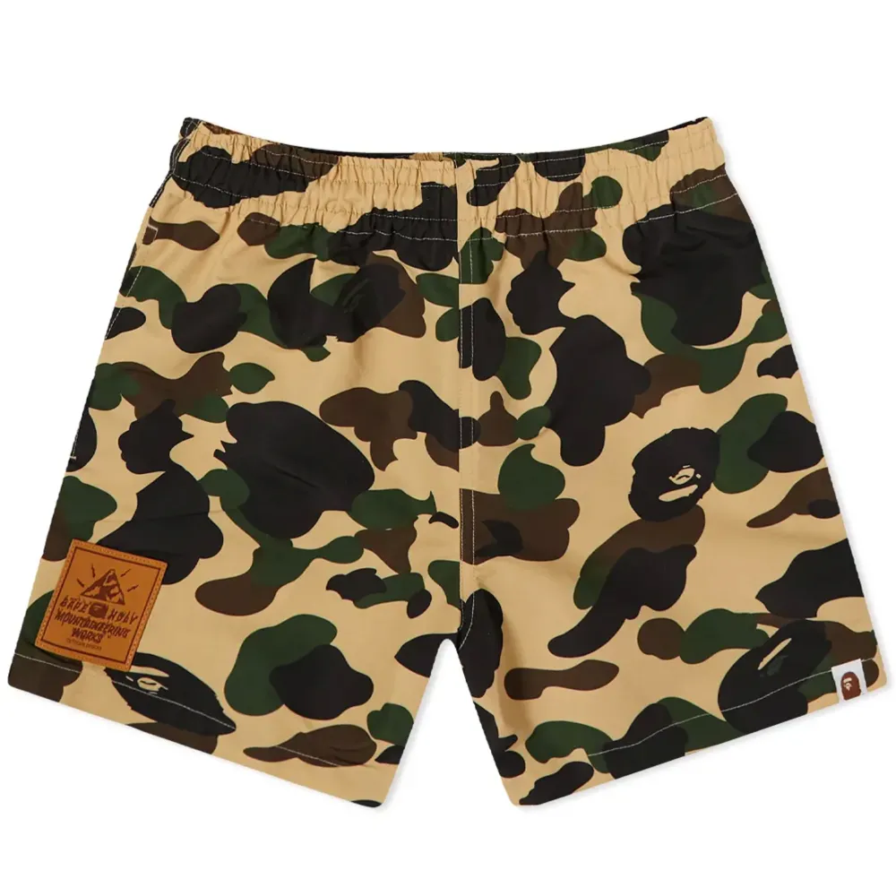 Bape 1st Camo Shorts Yellow (Ladies)|Plus Outlet