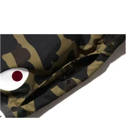 Bape 1st Camo Side Shark Beach Shorts Green ||Plus Online