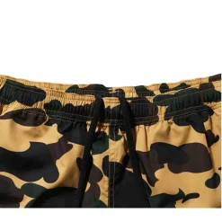 Bape 1st Camo Side Shark Beach Shorts Yellow ||Plus Fashion