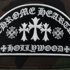 Chrome Hearts Arc Cross Patch Trucker Cap Camo ||Plus Best