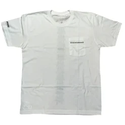 Chrome Hearts Cemetery Cross Tire Tracks T-Shirt White ||Plus New