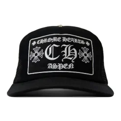 Chrome Hearts CH Aspen Exclusive Trucker Hat Black|Plus Outlet