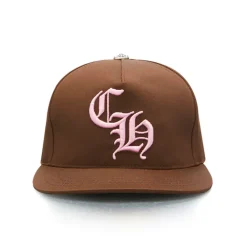 Chrome Hearts CH Baseball Hat Brown/Pink|Plus Discount