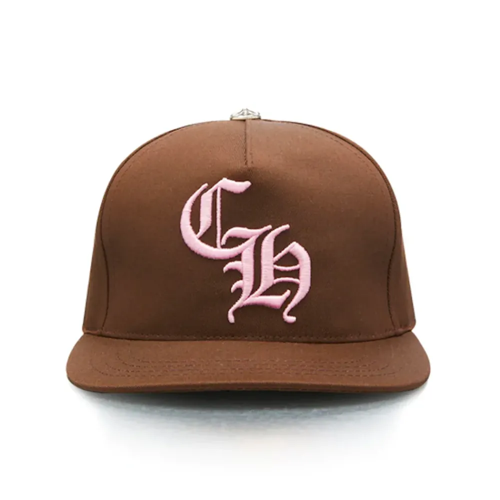 Chrome Hearts CH Baseball Hat Brown/Pink|Plus Discount