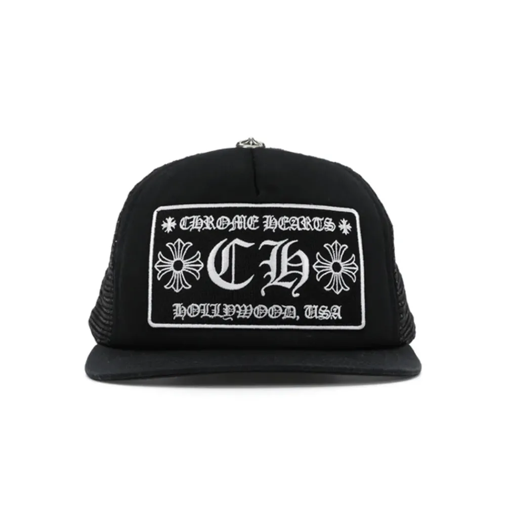 Chrome Hearts CH Hollywood Trucker Hat ||Plus New