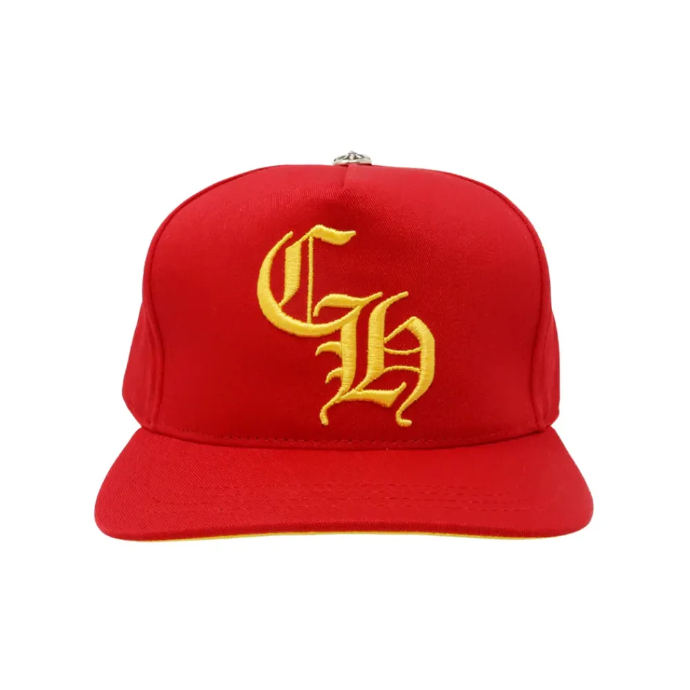 Chrome Hearts CH Silver Button Hat Red/Yellow ||Plus Outlet
