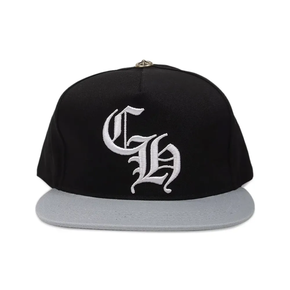 Chrome Hearts CH Silver Button Hat Black/Grey ||Plus New