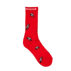 Chrome Hearts Chomper Socks Red ||Plus Hot