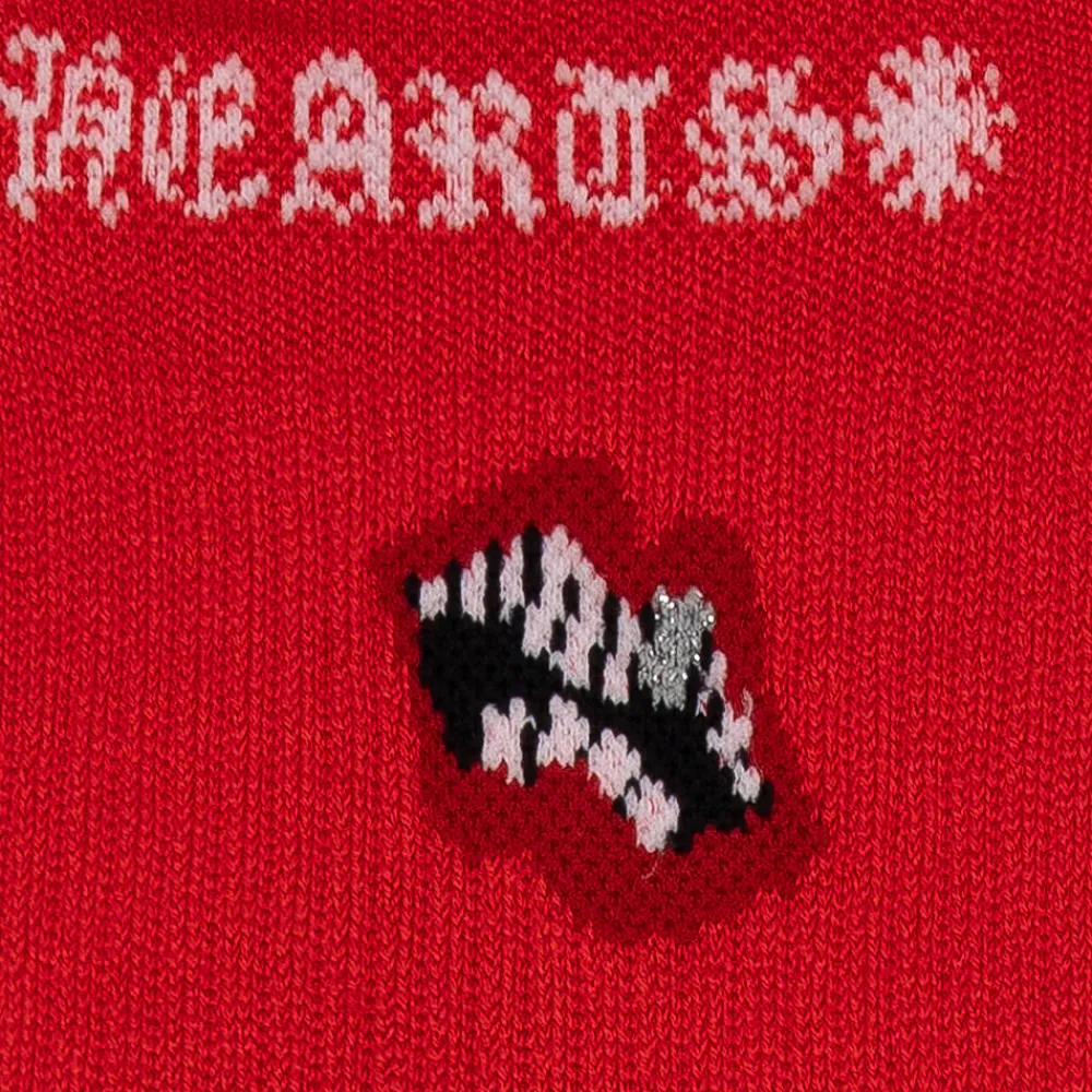 Chrome Hearts Chomper Socks Red ||Plus Hot