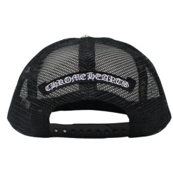 Chrome Hearts Eyechart Trucker Hat Black/White/Red ||Plus Clearance