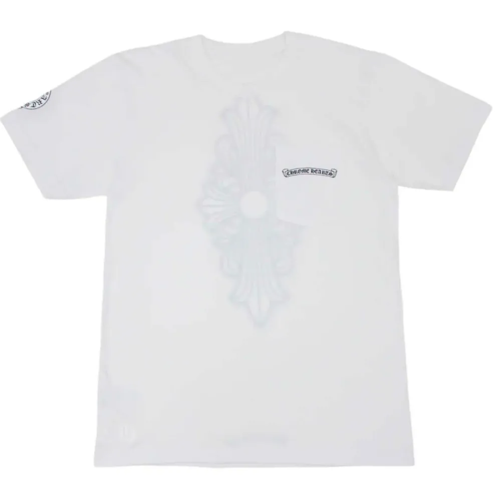 Chrome Hearts Floral Cross Tee White ||Plus Outlet