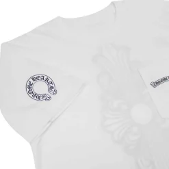 Chrome Hearts Floral Cross Tee White ||Plus Outlet