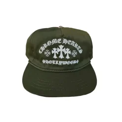 Chrome Hearts Gas Station Hat Triple Cross Olive|PlusB Fashion