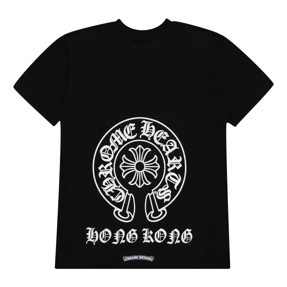 Chrome Hearts Hong Kong Horseshoe Pocket Tee Black ||Plus Sale