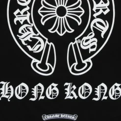 Chrome Hearts Hong Kong Horseshoe Pocket Tee Black ||Plus Sale