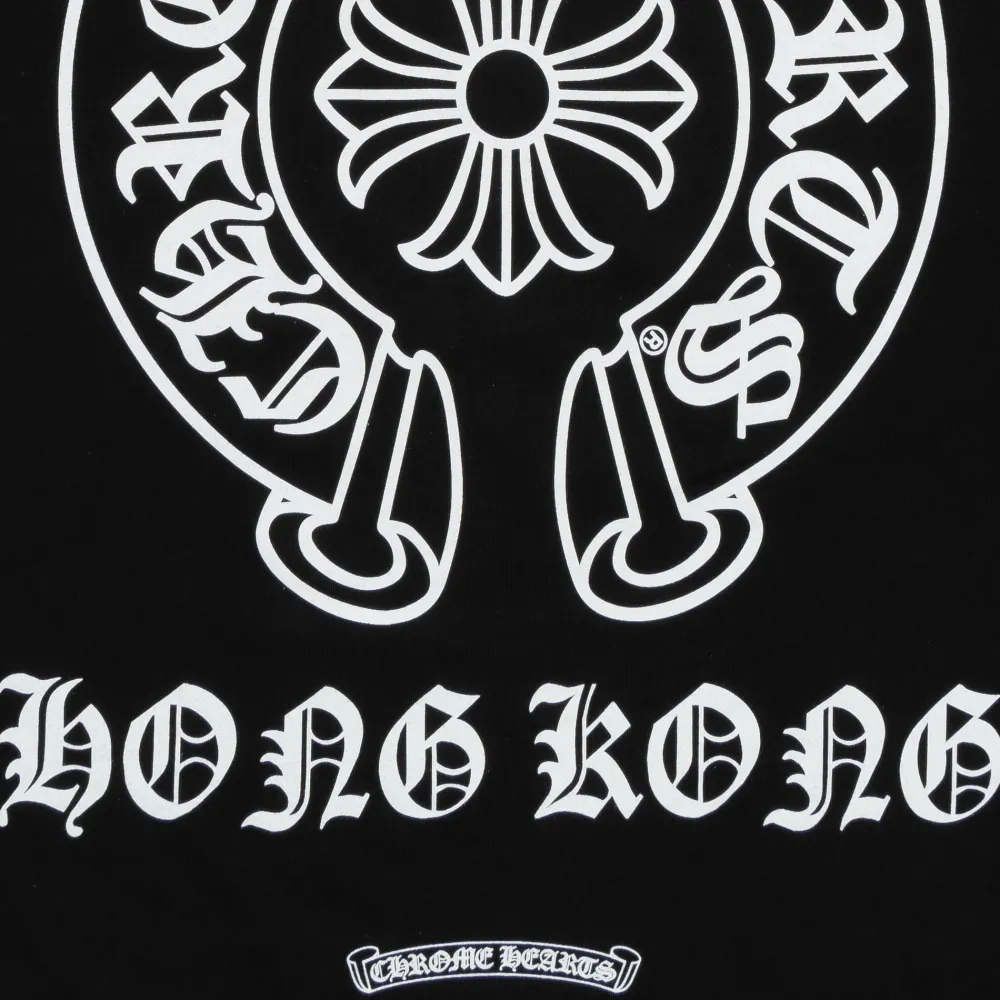 Chrome Hearts Hong Kong Horseshoe Pocket Tee Black ||Plus Sale