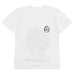 Chrome Hearts Hong Kong Horseshoe Pocket Tee White ||Plus Outlet