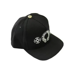 Chrome Hearts Horseshoe Denim Baseball Hat Black ||Plus Online
