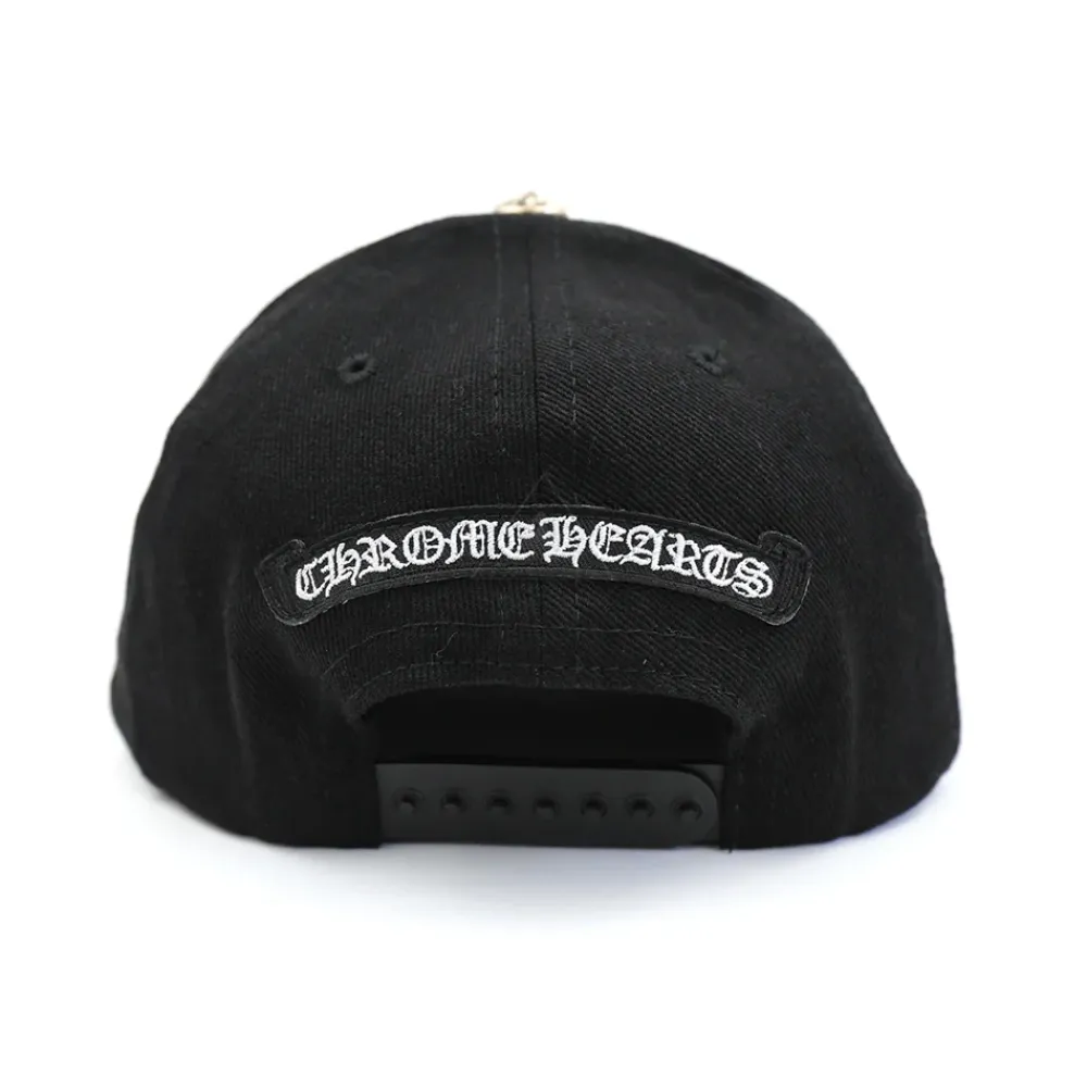 Chrome Hearts Horseshoe Denim Baseball Hat Black ||Plus Online