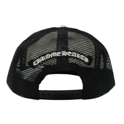 Chrome Hearts King Taco Trucker Hat Black/White ||Plus Outlet