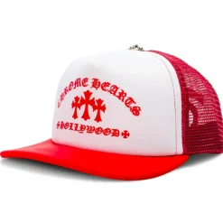 Chrome Hearts King Taco Trucker Hat Red/White ||Plus Best