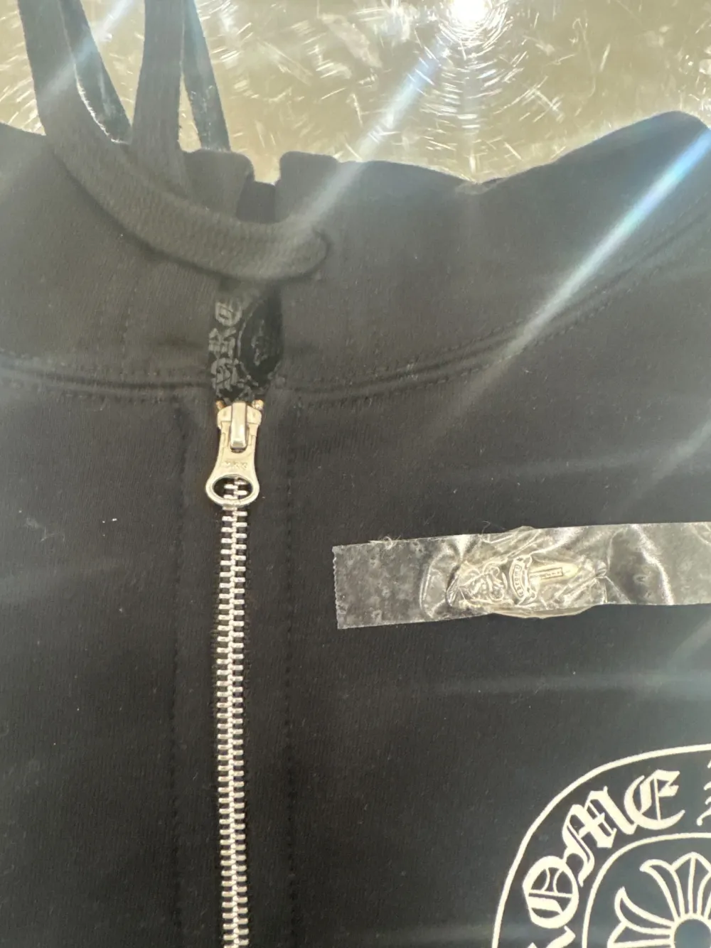 Chrome Hearts Los Angeles Horseshoe Thermal Zip Up Hoodie Black ||Plus Discount