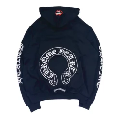 Chrome Hearts Matty Boy Chomper Horseshoe Hoodie Black ||Plus Online