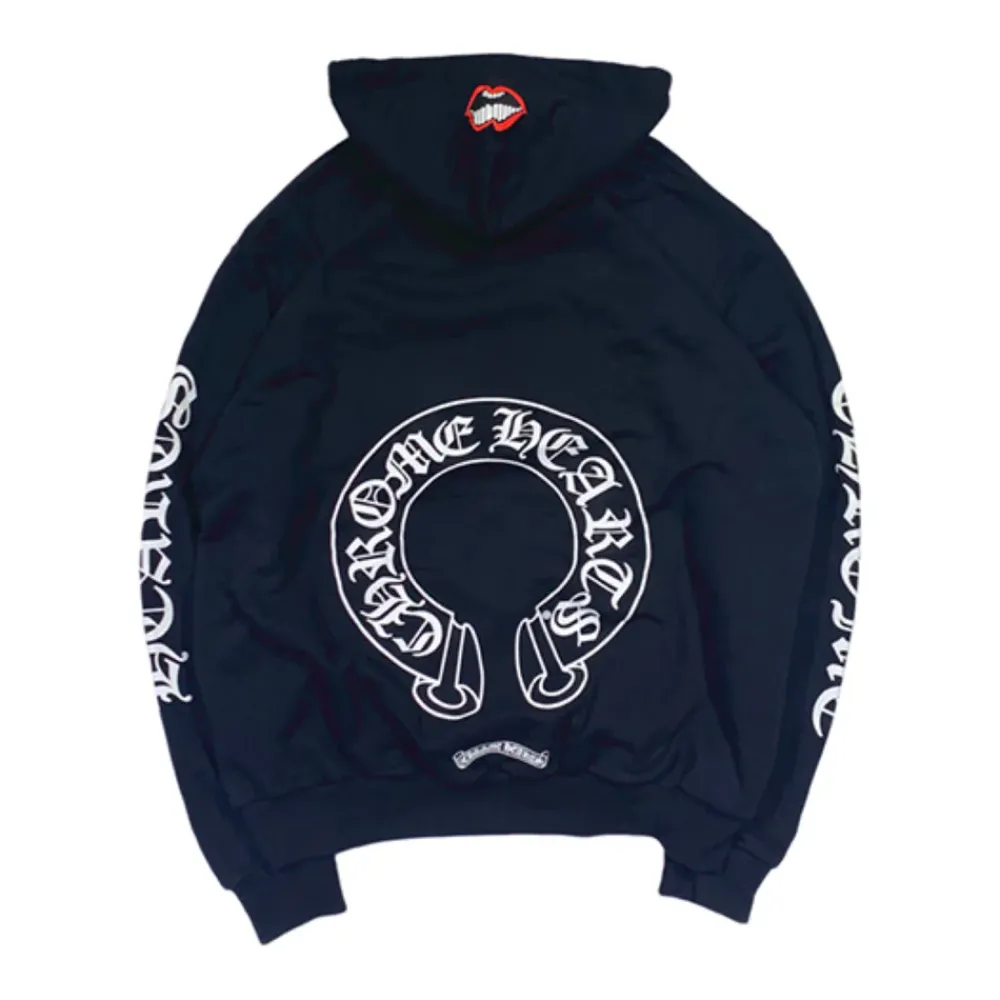 Chrome Hearts Matty Boy Chomper Horseshoe Hoodie Black ||Plus Online