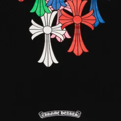 Chrome Hearts Multi Color Cross Cemetery L/S T-Shirt Black ||Plus Sale