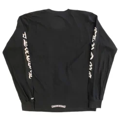 Chrome Hearts Neck Logo L/S T-shirt Black ||Plus Best
