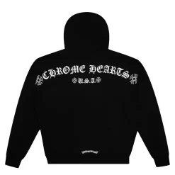 Chrome Hearts Shoulder Logo Hoodie Black ||Plus Outlet