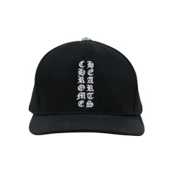 Chrome Hearts Vertical Logo Hat Black ||Plus Online