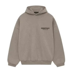 Essentials SS25 Dark Heather Gray Fleece Hoodie ||Plus Best