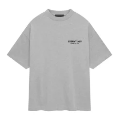 Essentials SS25 Light Heather Grey Jersey Crewneck Tee ||Plus Best