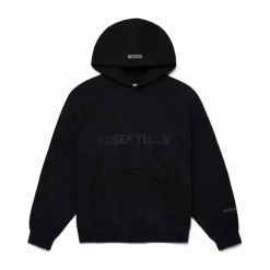 FOG ESSENTIALS 3D Silicon Applique Pullover Hoodie Buttercream ||Plus Discount