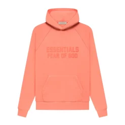 FOG Essentials Hoodie Coral ||Plus Fashion
