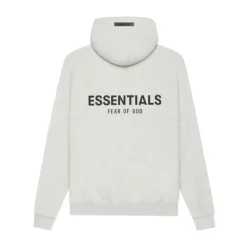 FOG ESSENTIALS Pullover Hoodie Light Heather Oatmeal (SS21) ||Plus Fashion