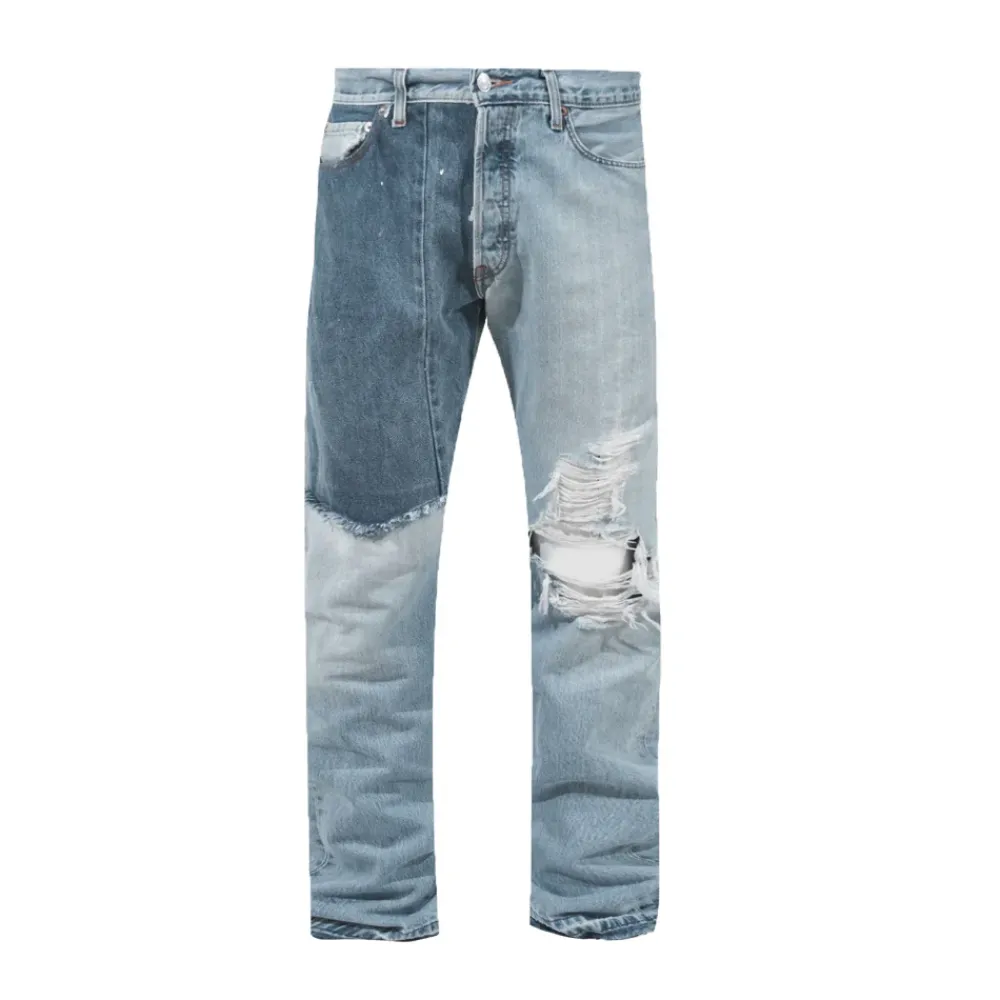 Gallery Dept. Ken Slim-Fit Panelled Distressed Jeans ||Plus Fashion