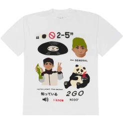 Human Made x Cactus Plant Flea Market I Know Nigo T-shirt White ||Plus Online