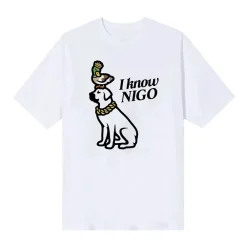 Human Made x I Know Nigo Dog Tee White ||Plus Clearance