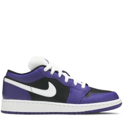 Jordan 1 Low Court Purple Black (GS) ||Plus New