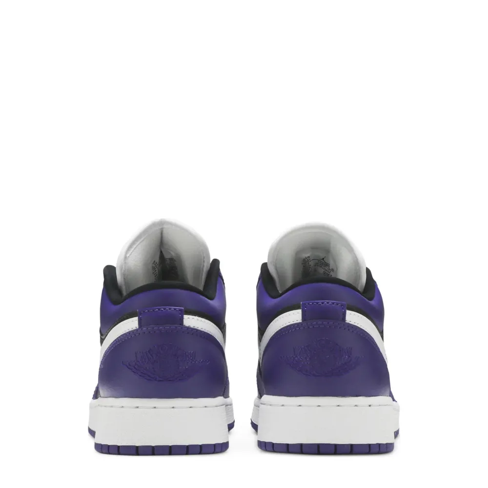 Jordan 1 Low Court Purple Black (GS) ||Plus New