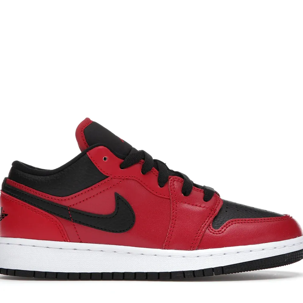 Jordan 1 Low Gym Red Black Pebbled (GS) ||Plus Outlet