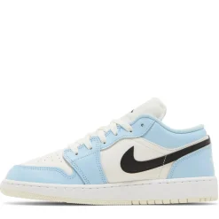 Jordan 1 Low Ice Blue Black (GS) ||Plus Outlet