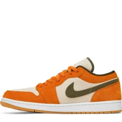 Jordan 1 Low Orange Olive ||Plus New